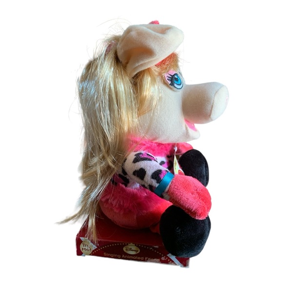 RARE Miss Piggy Plush Santa Baby Musical Singing Muppets Figure - Vintage - Picture 4 of 6
